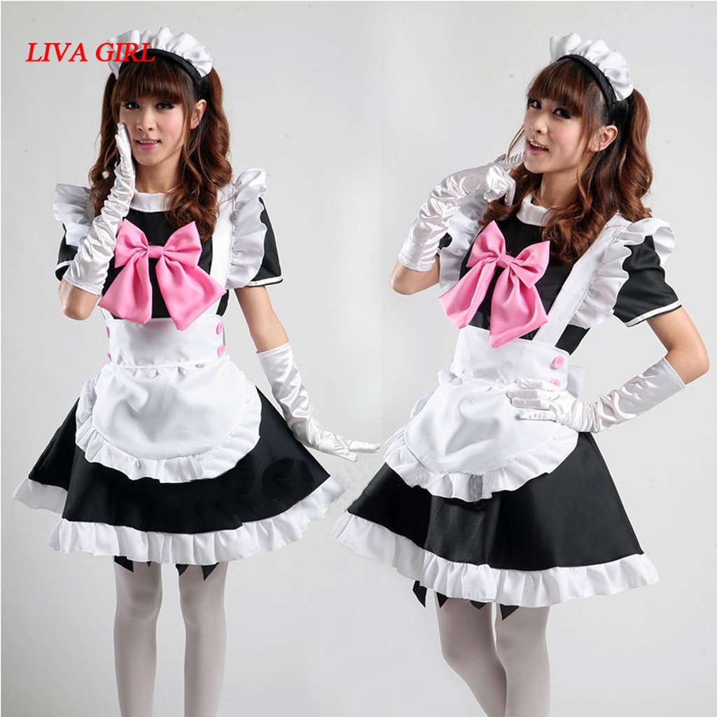 PREORDER Restaurant Maid COSPLAY Anime Costume Women Maid Cafe Free Shipping