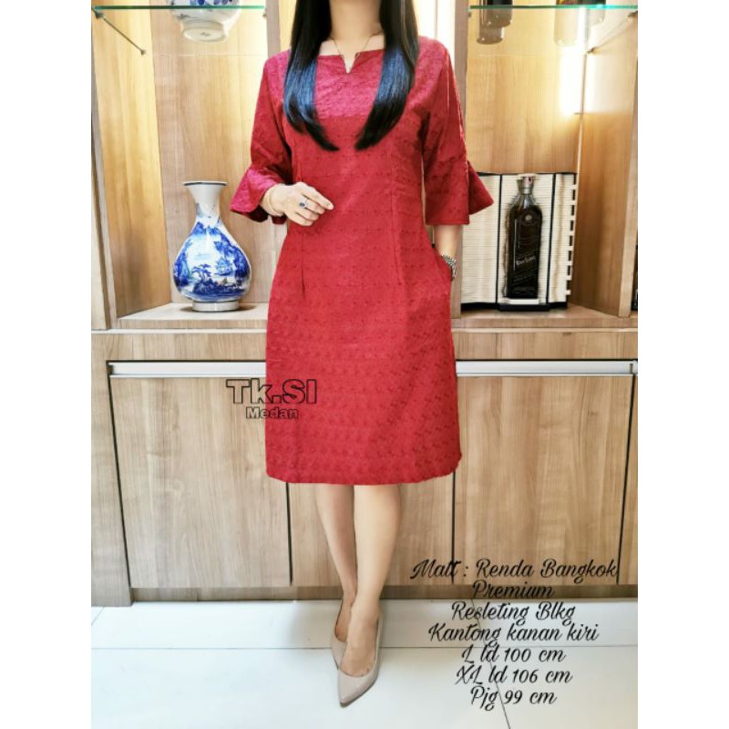 DRESS KATUN BOLONG PREMIUM