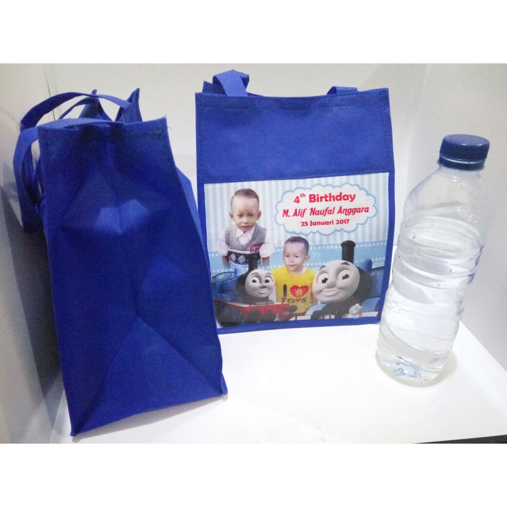 

TAS Spunbond NK Custom Souvenir ulang tahun anak unik goodie bag goody ultah MURAH