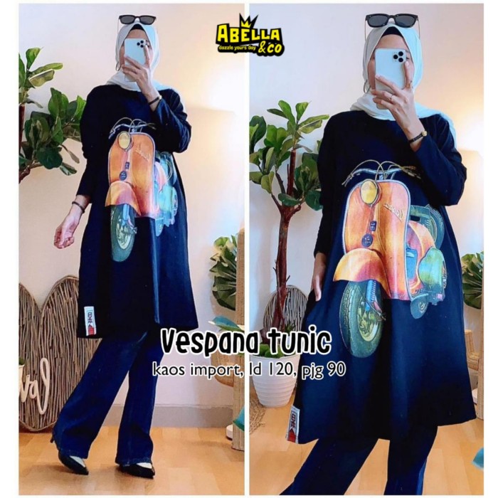NEW VESPANA TUNIK KAOS IMPORT JUMBO LD 120CM