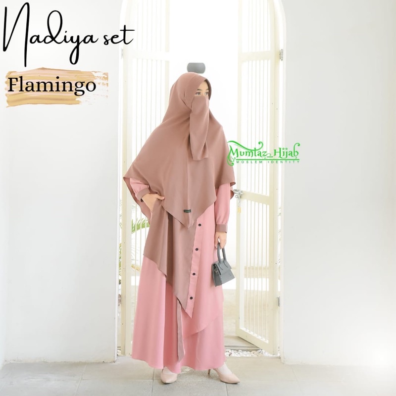 Nadya set by mumtaz hijab gamis syar’i free cadar