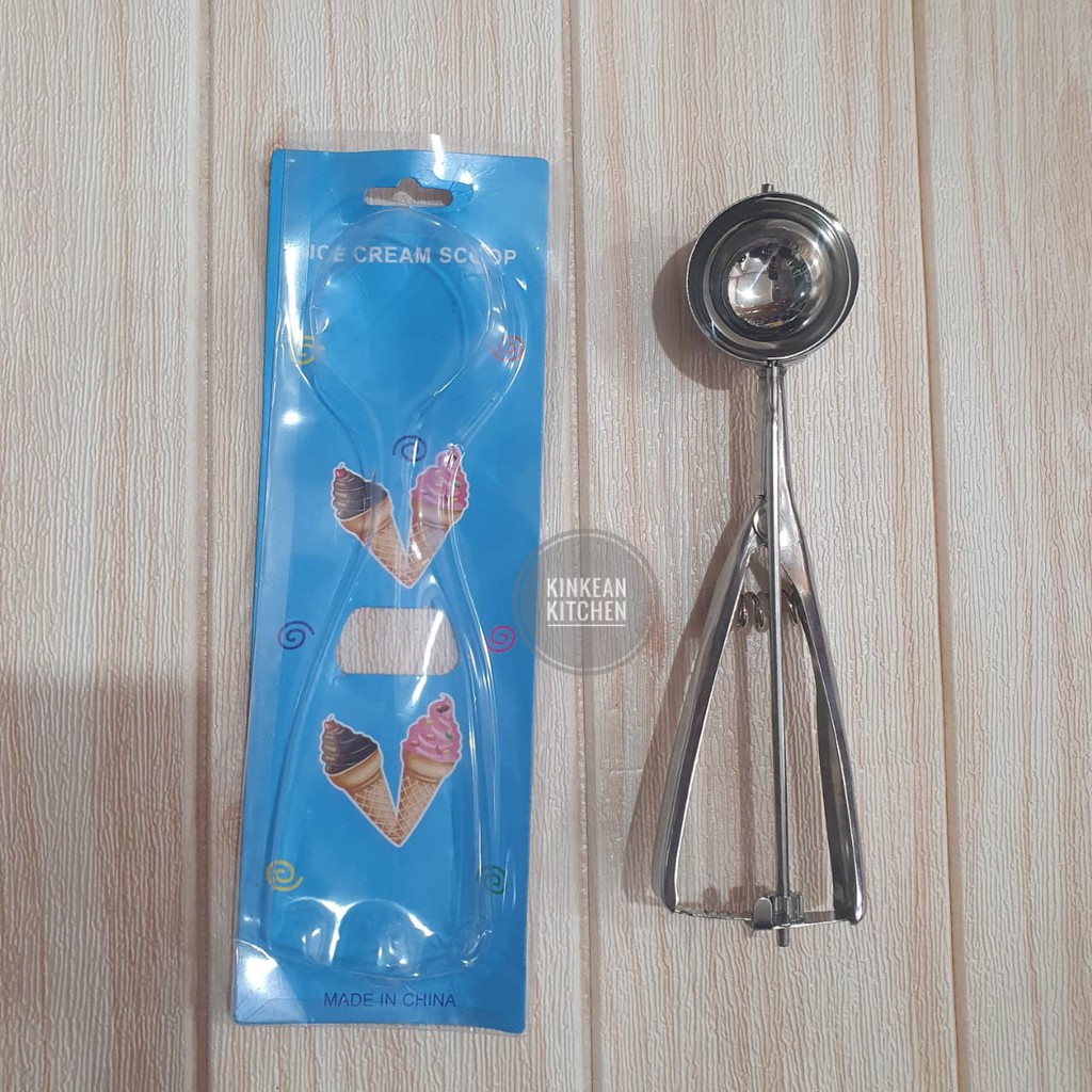 sendok scoop ice cream stainless steel