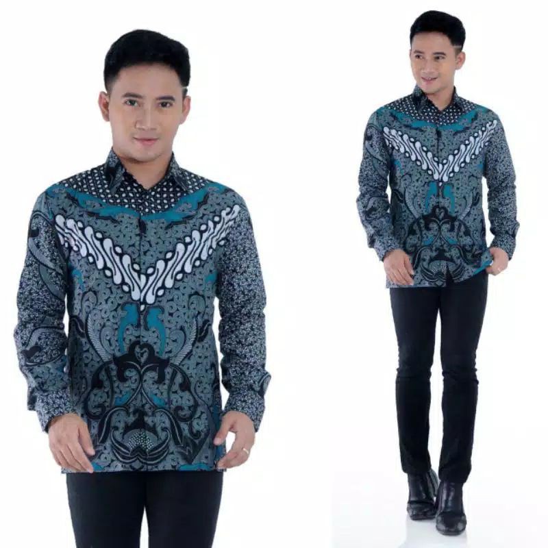 Batik halus kemeja jumbo ML XL XXL XXXL 4L 5L 6L 7L 8L 9L 10L Batik pekalongan kemeja lengan panjang