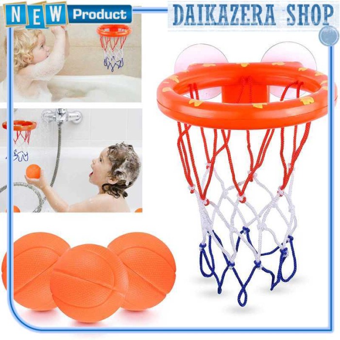 Mainan Bola Basket Mini untuk Bayi Anak Kecil Children Toy - Oren
