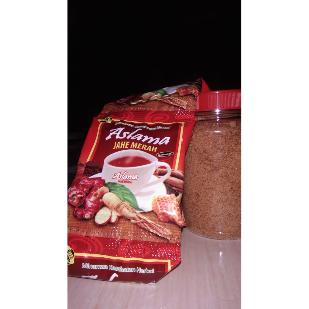 

Jahe Merah Aslama Original isi 12 sachet & kemasan botol/toples 250 gr