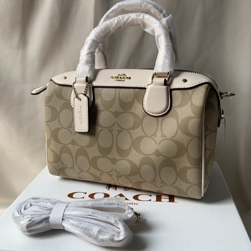 COACH MINI BENNETT SATCHEL IN SIGNATURE CHALK (F58312)