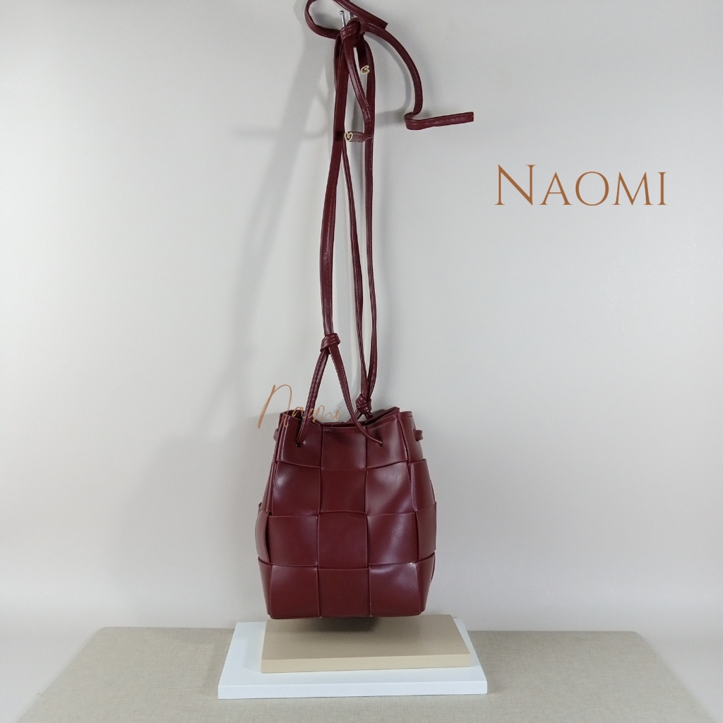 NAOMI - Sabrina Bag Import - Tas Sling Bag Long Strap - Shoulder Bag - Tas Handbag Formal Kerja Wanita Premium Kulit Lembut Harian Daily Sintetis Kekinian PU Sintetis Elegant - tas naomi - naomi bag - women bag