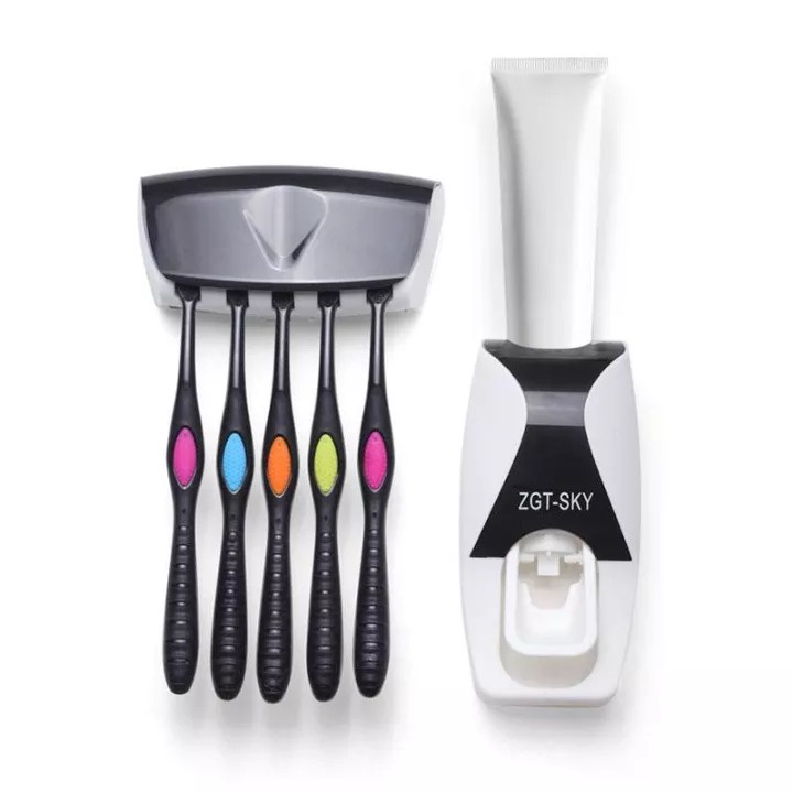 Dispenser Odol Toothpaste Dispenser &amp; Brush Set / Pasta Gigi Dan Tempat Sikat Gigi dispencer tooth paste