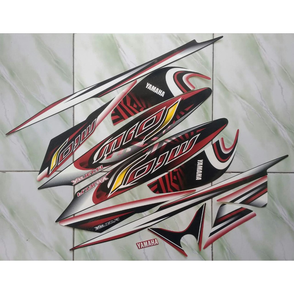 stiker striping yamaha mio j 2013 2014 merah