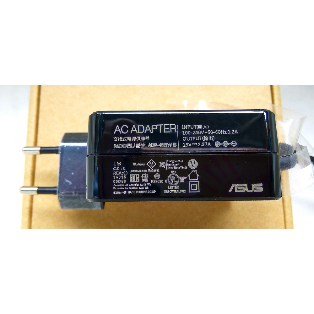 Adaptor Charger Laptop Original Asus X555B X555BA-DS99 X555BA X555BA-DS94 45W 19v 2.37A 5.5 x 2.5