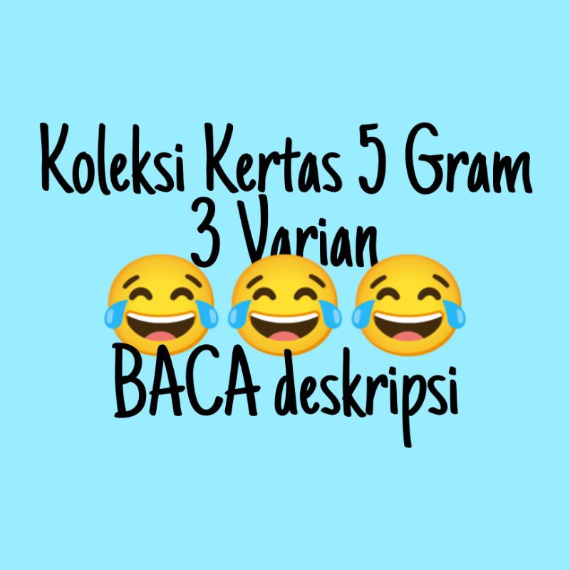 

Koleksi Kertas 5 Gram 3 Varian