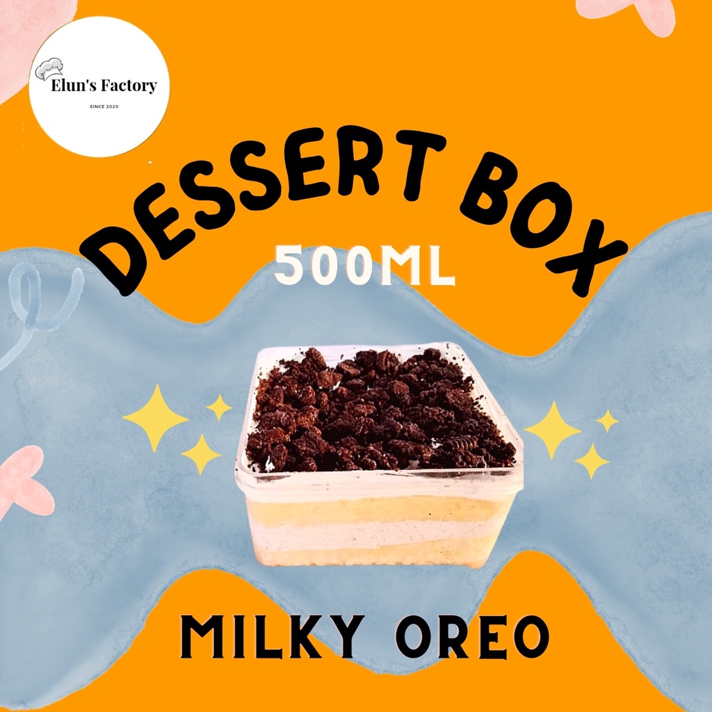 

[Dessert Box Viral 500ML] Rasa Milky Oreo