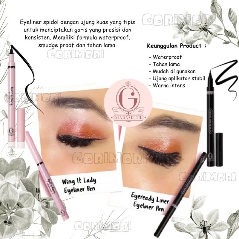 MADAME GIE EYEREADY LINER| WING IT LADY EYELINER ML (EYELINER PEN) BPOM