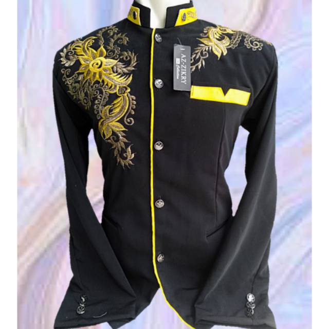 JASKO BORDIR HITAM/SERAGAM HADROH/JASKO MURAH