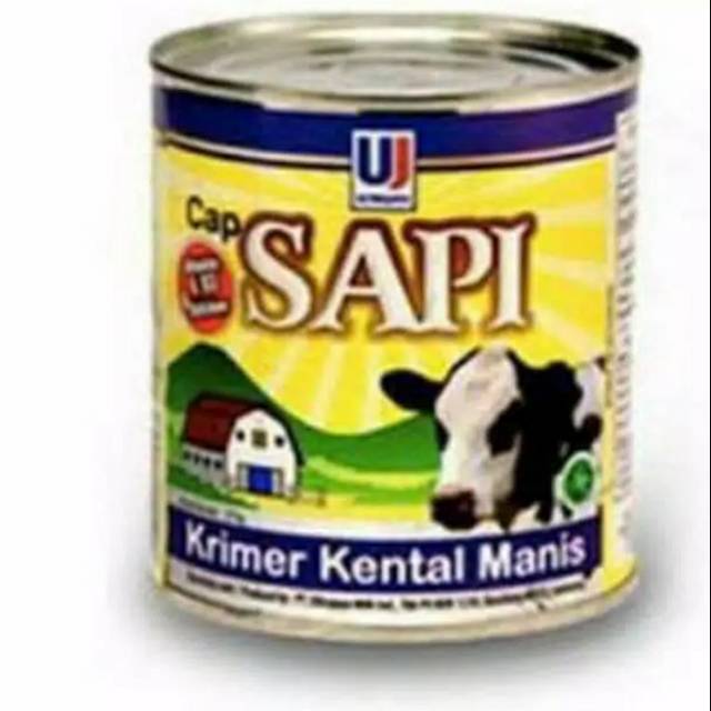 

Susu ultra kaleng cap sapi krimer kental manis 1 karton isi 24 kaleng