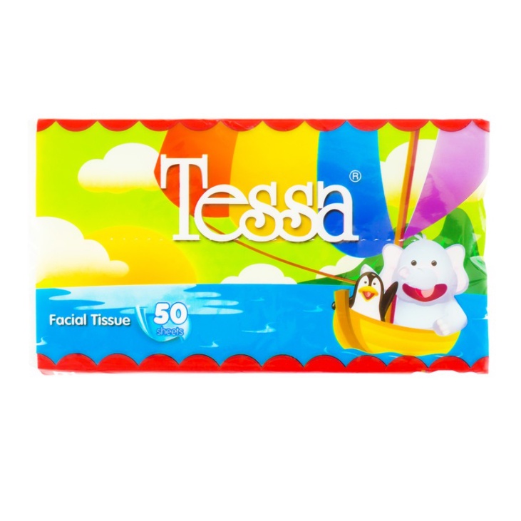 TISU WAJAH TESSA / TISSUE TESSA TRAVEL ISI 50 LEMBAR