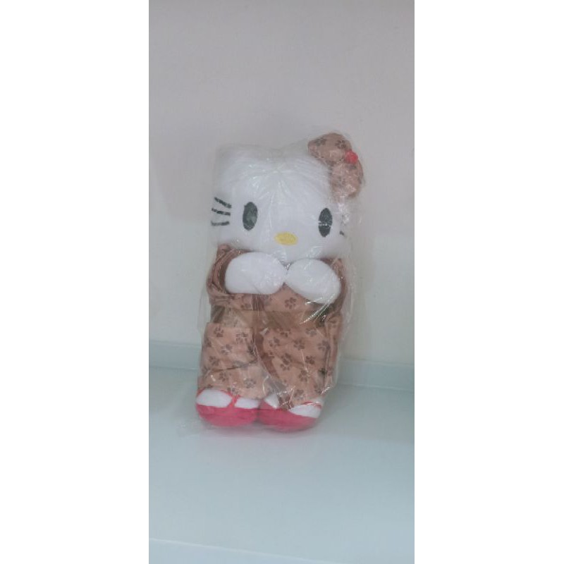boneka hello kitty kimono coklat mainan murah balikpapan