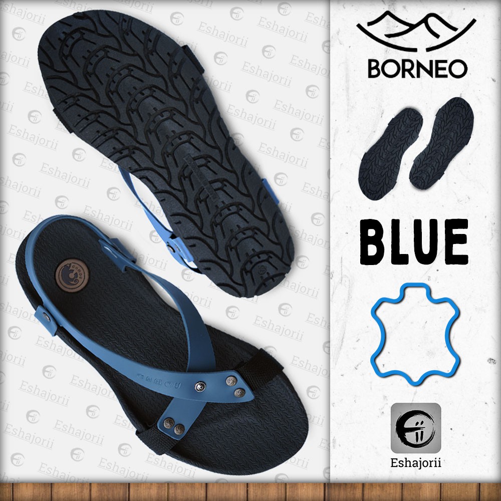 CAMOU - Borneo Blue - Sandal Gunung Sandal Tali Pria Anti Slip