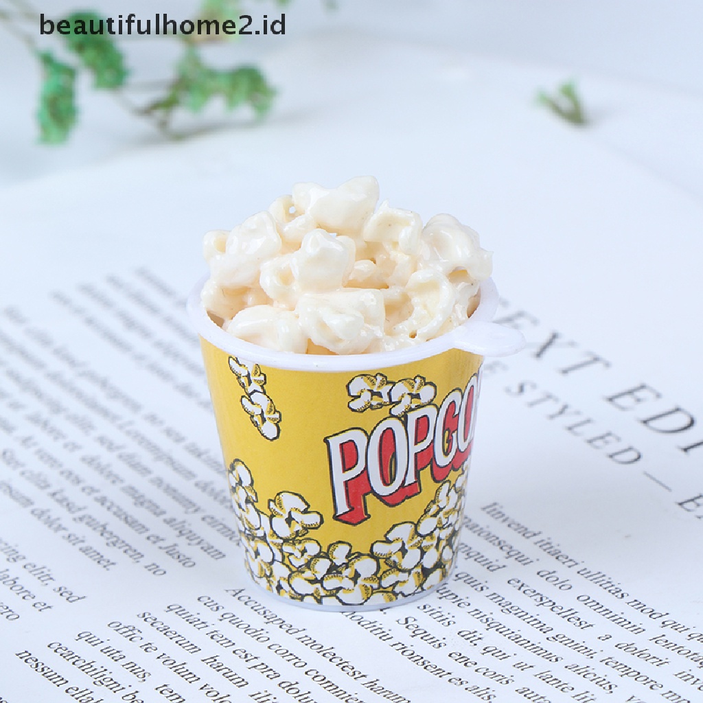 (Beautifulhome2.Id) 1pc Mainan Miniatur Ember Popcorn Skala 1: 6 Untuk Dekorasi Rumah Boneka