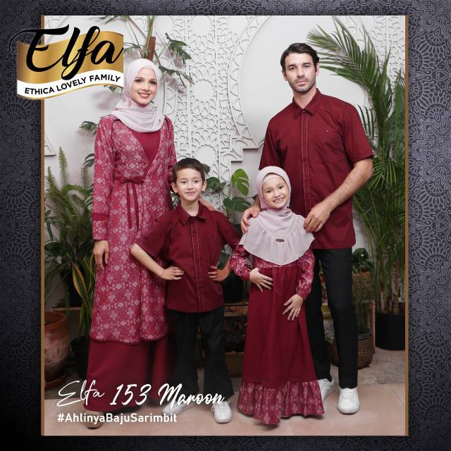 SARIMBIT ETHICA ELFA 153 MAROON (KAHFI 127 MAROON, KAHFI KIDS 99 MAROON)