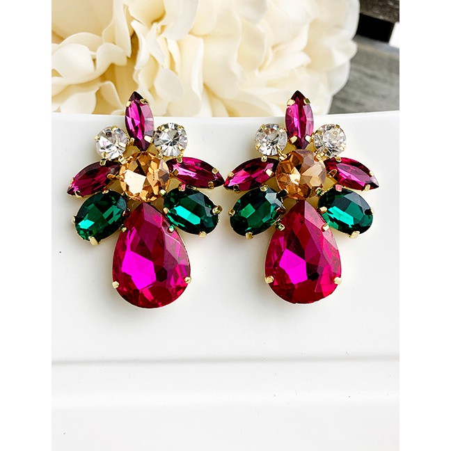 LRC Anting Tusuk Fashion Alloy Stud Earrings F85618