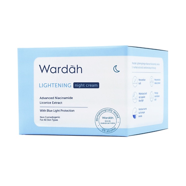 Wardah Lightening Night Cream 30g Advanced Niacinamide - Krim Malam_Cerianti