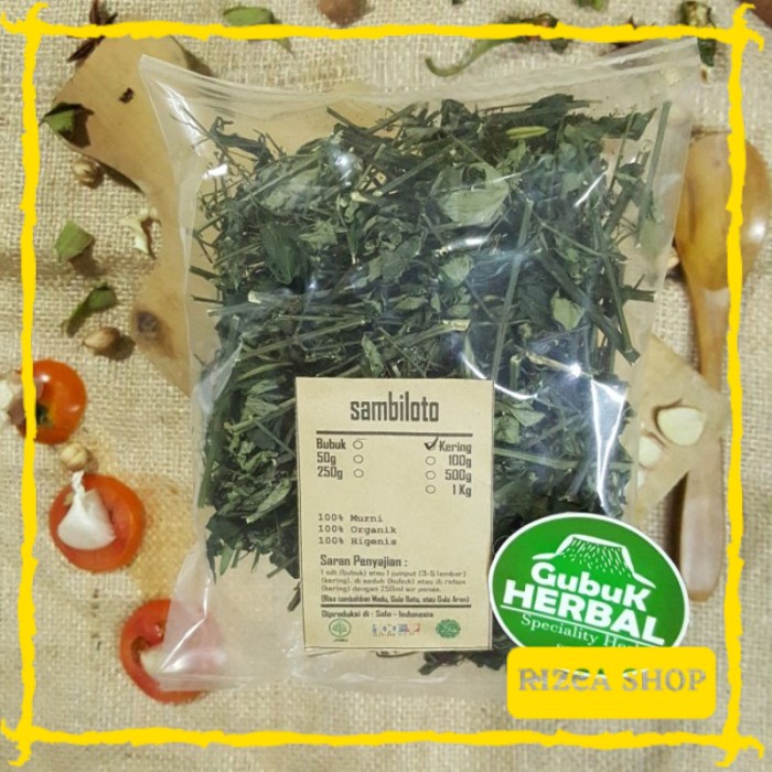 

SAMBILOTO / SAMBIROTO KERING 500 GR - Andrographis Paniculata - MURNI RIZ