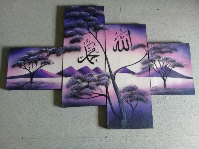 Lukisan Kaligrafi Modern Hiasan Dinding Dekorasi Rumah