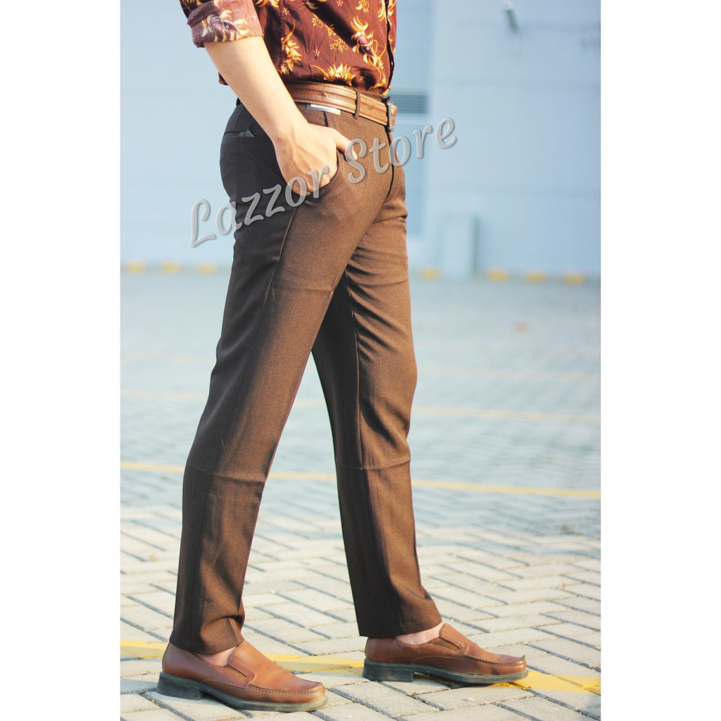 Celana Formal Kantor Kerja Bahan SlimFit Pria Celana Formal Kantor Kerja Bahan SlimFit Pria