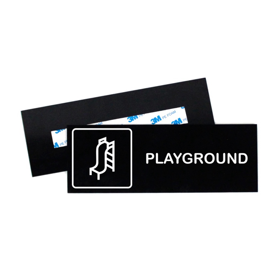Promo signage playground - papan akrilik - area bermain anak - playground sign board Diskon