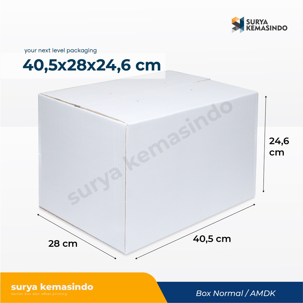 

Box 405X280X246 mm (MEGA) Kardus/Karton/Paking/Kemasan/Boxoleh-oleh/Normal/tinggi24/tinggi25