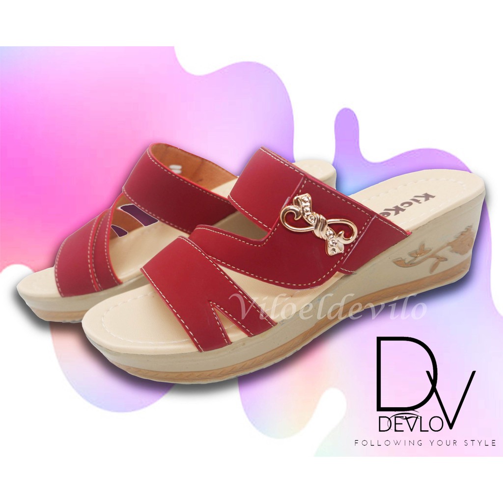 Wedges Sendal Wanita Terbaru Berkwalitas (WEDGES RANTING)