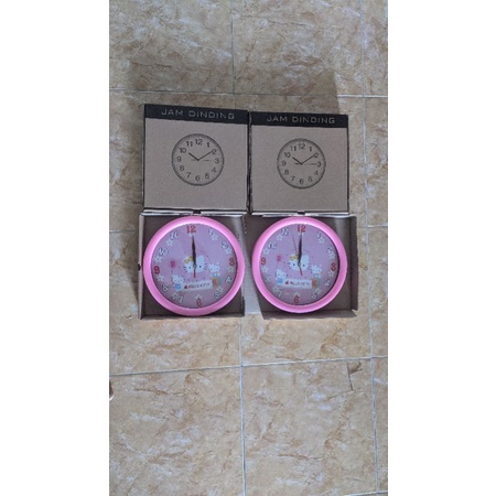 Jam dinding hello kitty jam cantik analog jam tembok jumbo unyu hias
