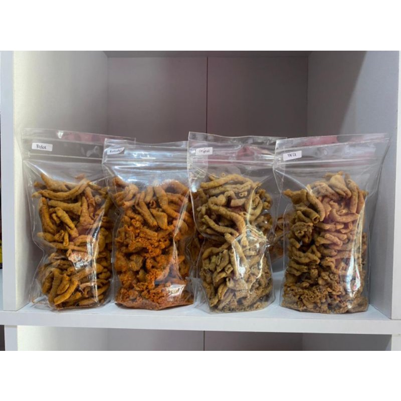 

Cemilan Keripik Usus 160gram