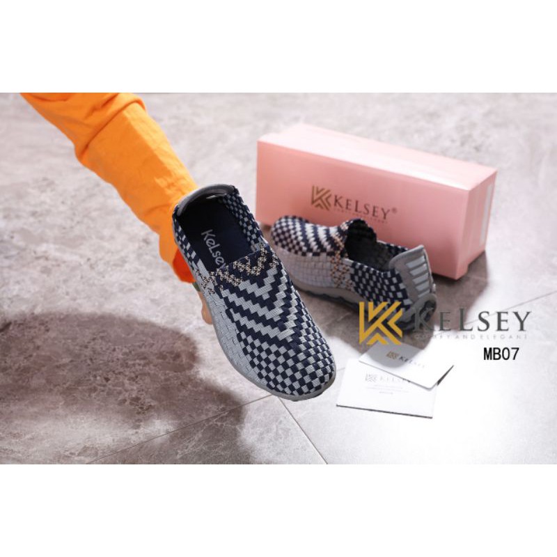 Kelsey Sepatu Rajut /  Sepatu Rajut Slip On  Wanita MB07 Flats Shoes Rajut anyaman