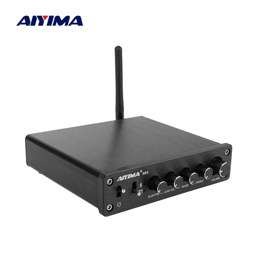 konektor AIYIMA TPA3116 Subwoofer Bluetooth Amplifier HiFi TPA3116D2 2.1 Channel Digital Audio