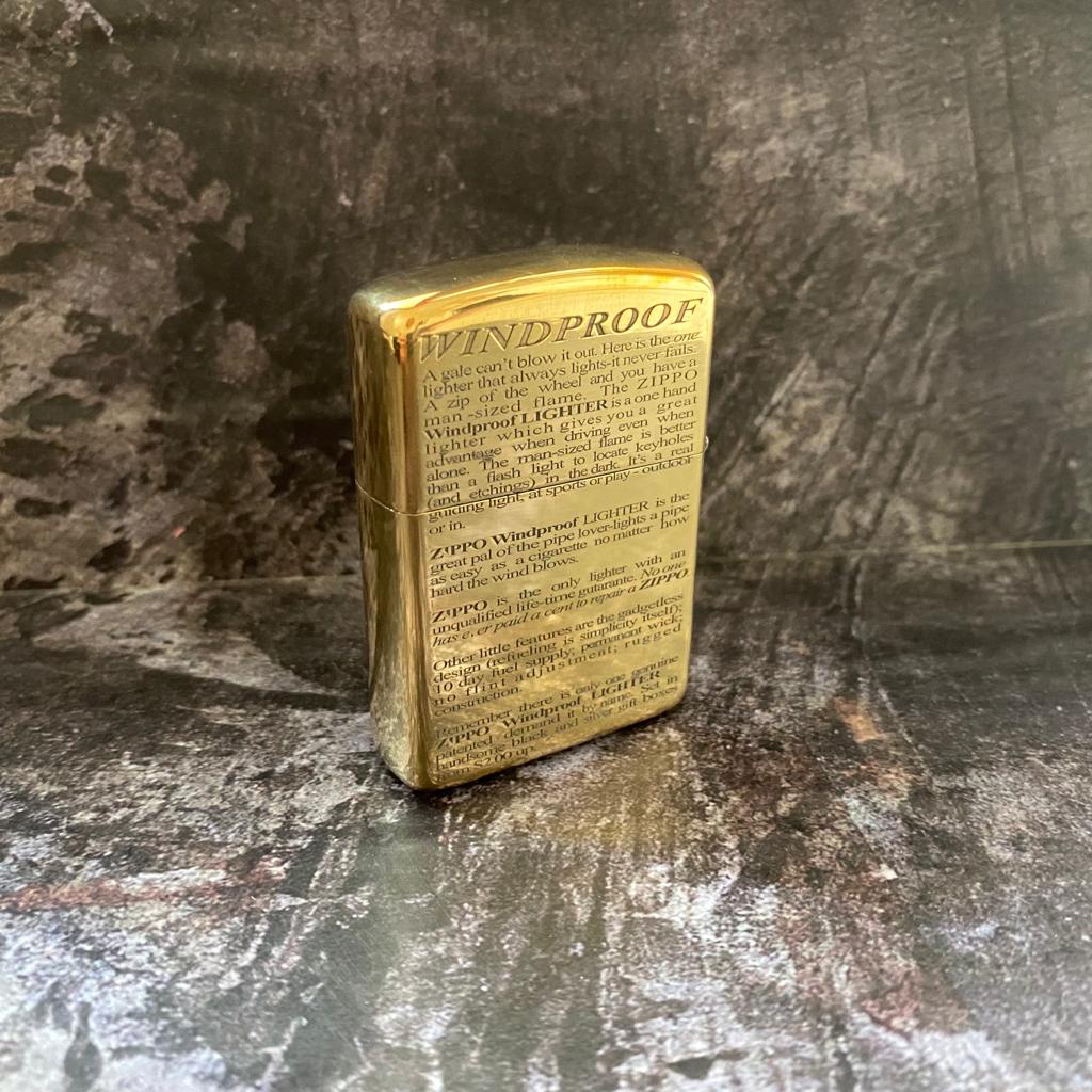 Korek Api ZIPPO Windproof Gold