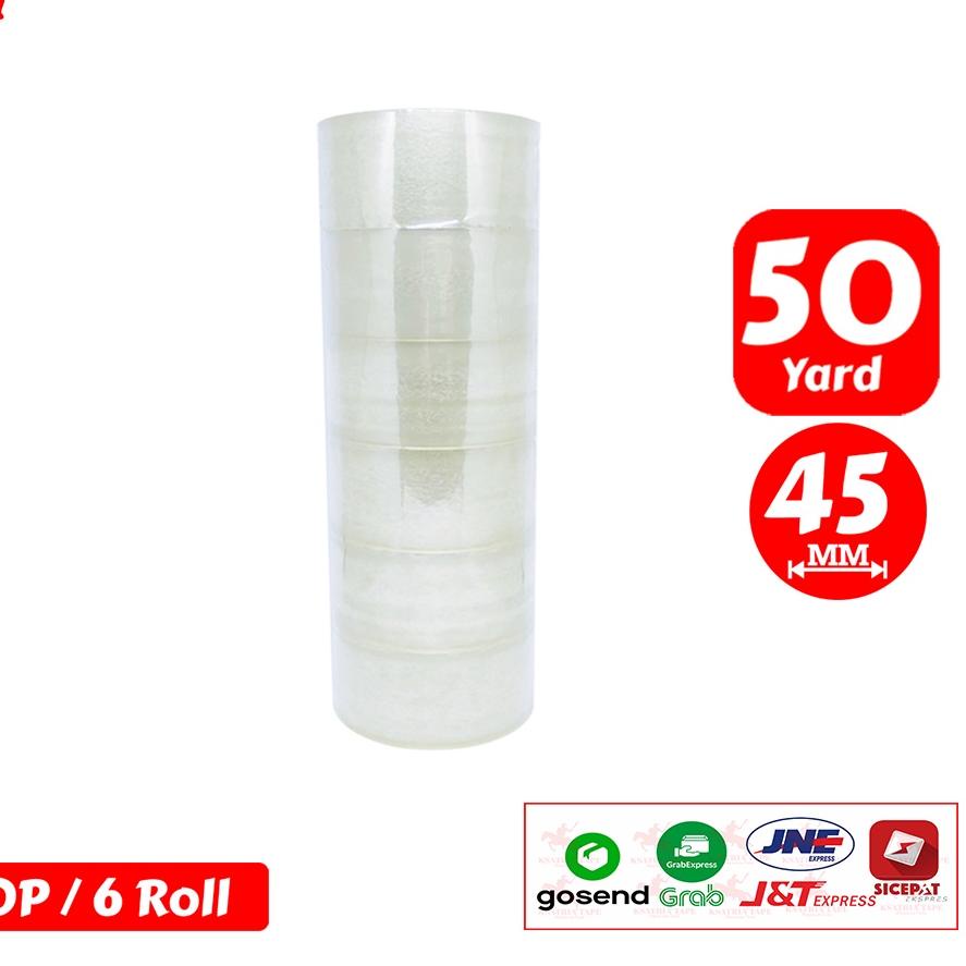 

Dijamin Ori> Lakban OPP Tape / Lakban Bening KSATRIA Tape 50 Yard (1 Slop) paling murah