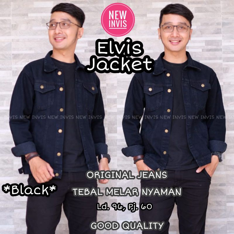 Jaket Jeans wanita Murah Wanita-Pria (Unisex) Elvis Jacket ori by New Invis