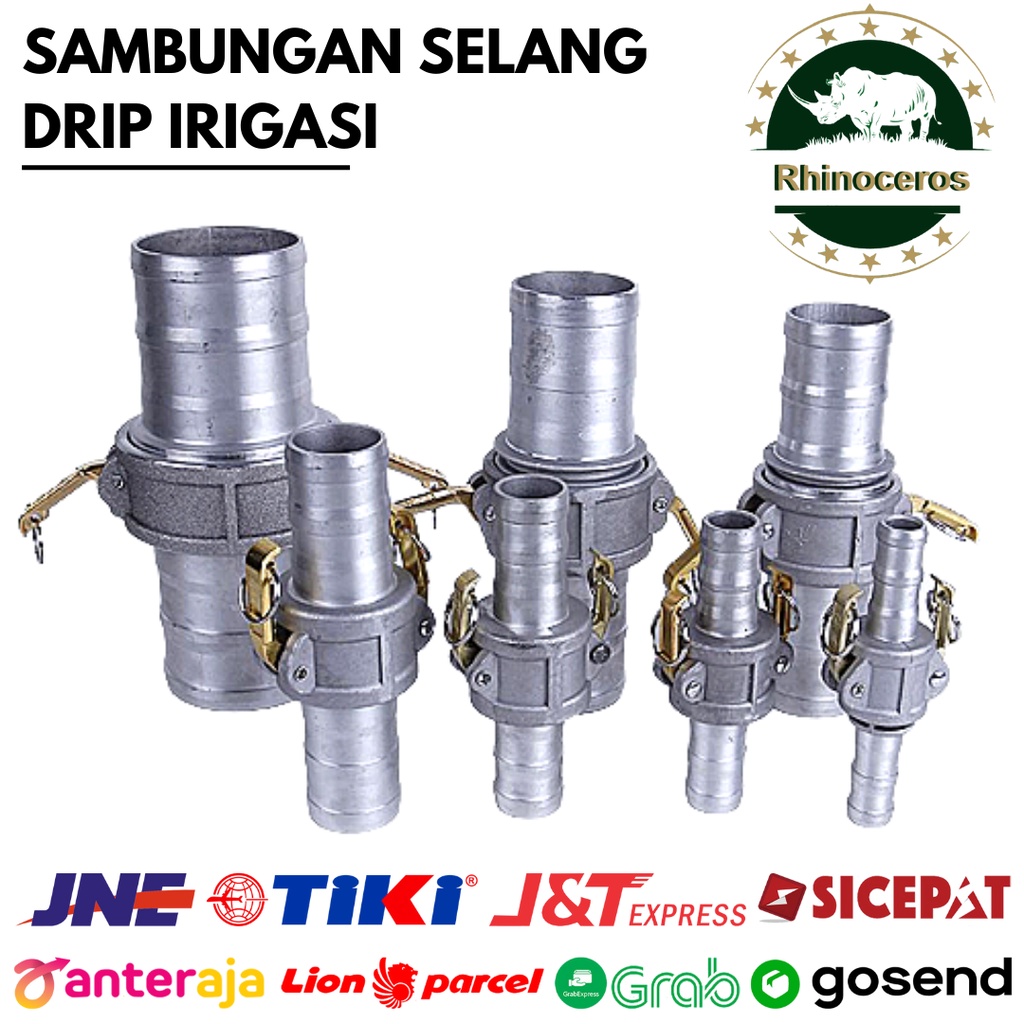 Sambungan Selang Drip Selang Irigasi Stainless 2 - 4 Inch