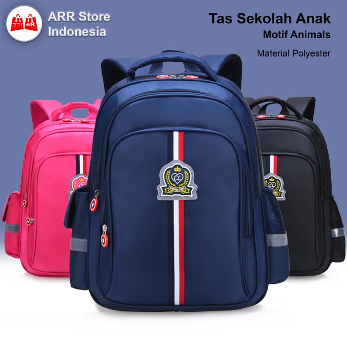 Tas Ransel Sekolah Anak Perempuan Laki-Laki SD Backpack Anak Premium