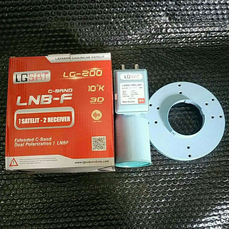 LNB C Band Dual Output (1 satelit 2 receiver)