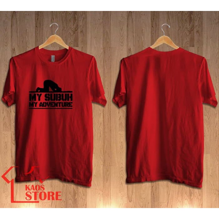 aos Baju Obral Combed 30S Distro MY SUBUH ADVENTURE MTMA polos custom