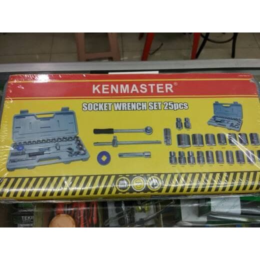 KUNCI SOK SET KENMASTER 8-32 MM 25 PCS / KUNCI SOK KENMASTER 8-32