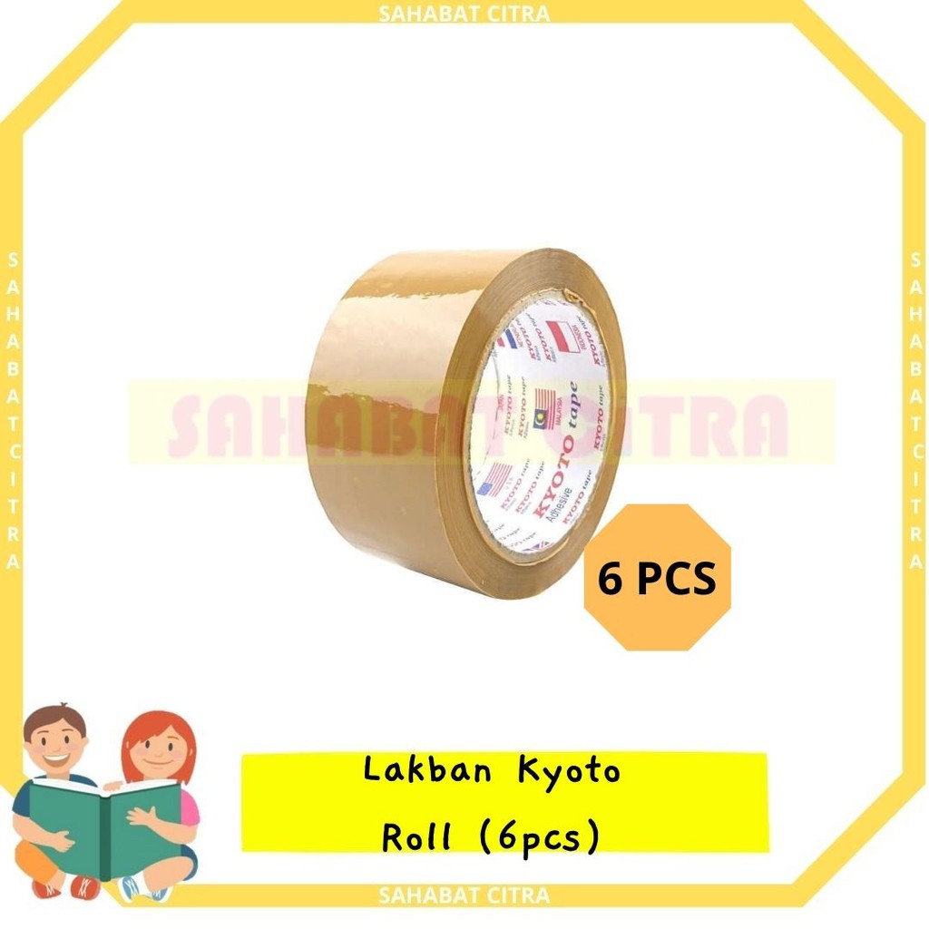

LAKBAN 48MM 2 INCH KYOTO ROLL (6PCS) 胶带
