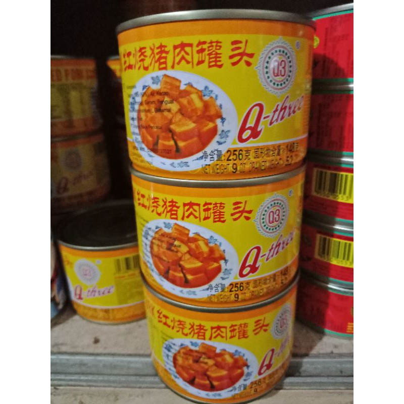 

STEWED PORK Q THREE 256 GRAM/BA KUAN/BABI SAMCAN / Q3 STEWED PORK IMPORT SINGAPORE LTD