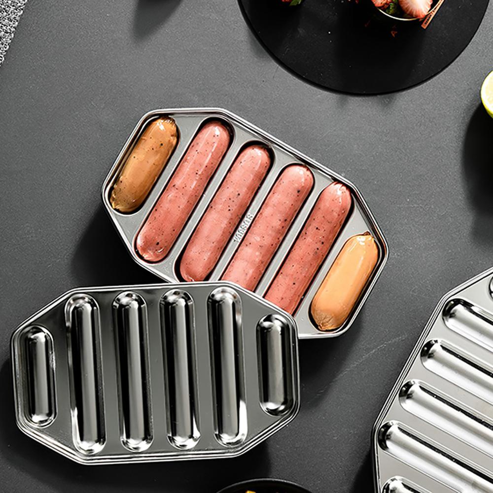 [Elegan] Cetakan Sosis Aksesoris Dapur Stainless Steel Anak Tahan Lama Anti Karat Hot Dog Mould