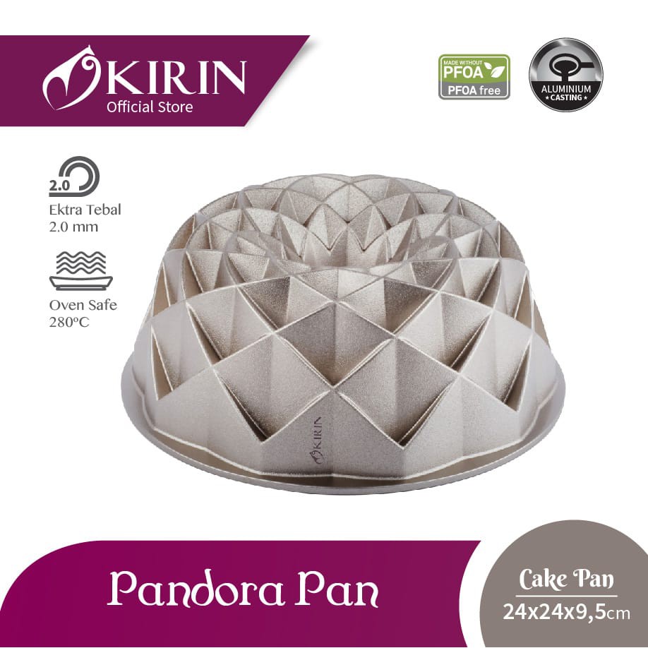 KIRIN Premium Cake Pan - Cetakan Kue (Marissa Cascade Pandora Classic Petal Marquise Lily)