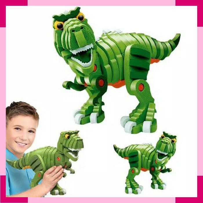 Mainan Edukasi Puzzle Dinosaurus 3D