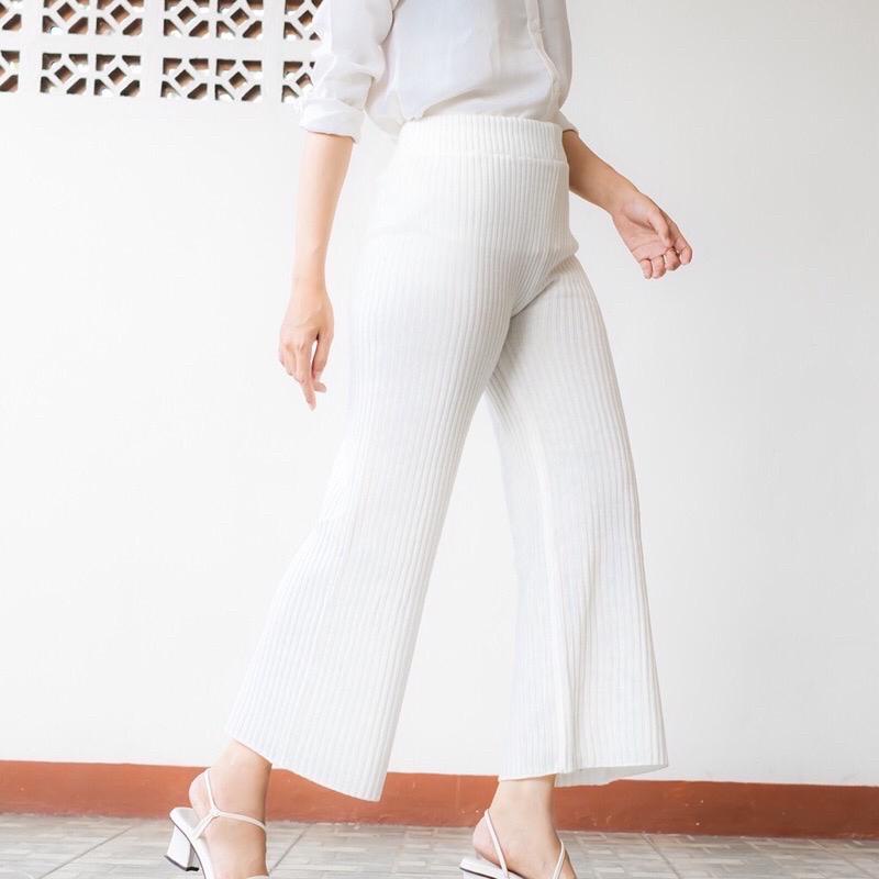 MIYU KULOT RAJUT | CELANA RAJUT/ HORNET PANTS / KNIT PANTS/ Celana Murah Berkualitas Kulot Knit Premium - Long Cullote Meera